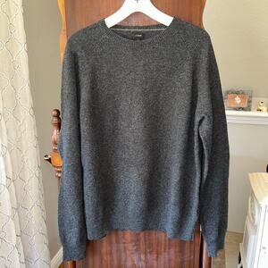 J. Crew Charcoal Lambswool Pullover Sweater XL